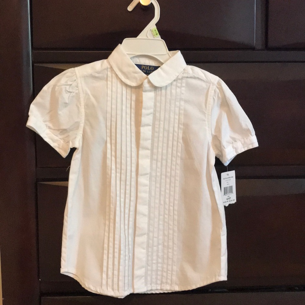Girls Polo Ralph Lauren button down shirt.